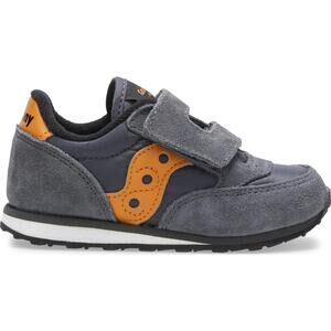 Saucony Unisex-child Baby Jazz Hook & Loop , GREY/ORANGE  6.5 M